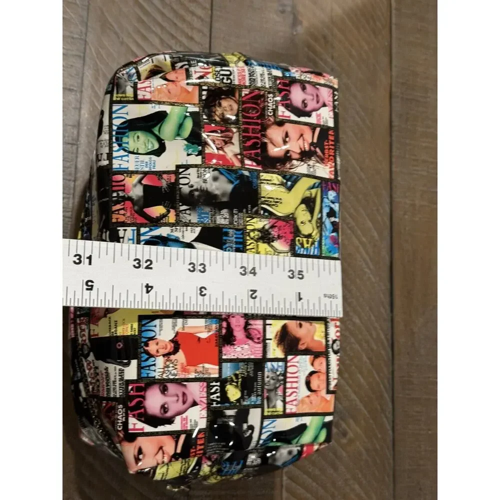 Glossy Magazine Cover Cosmetic Bag Daniel Craig/Michelle Obama Magazine
